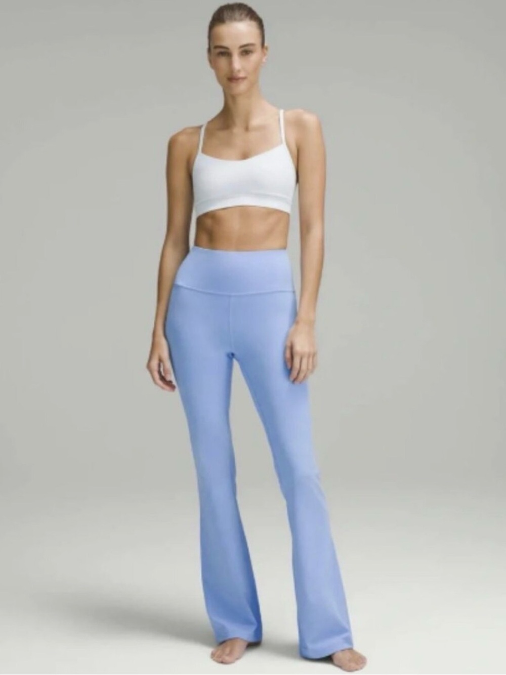 Lululemon Groove Super-High-Rise Flared Pant Nulu *Regular Aero Blue